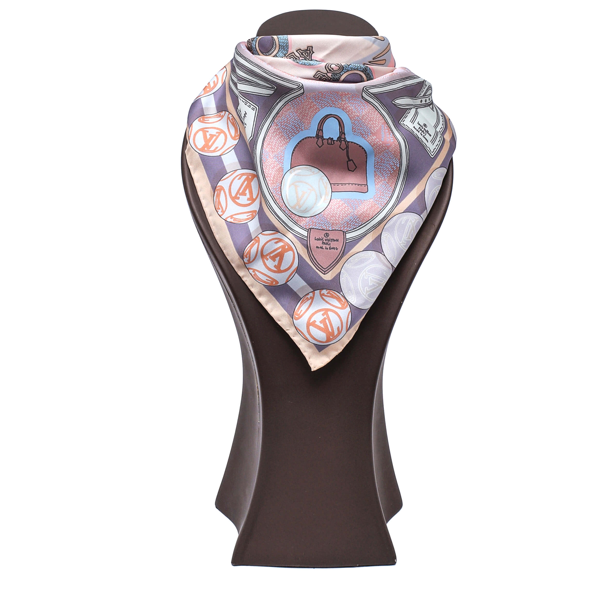 Louis Vuitton - Pink Blush Silk Jen De Scarf